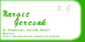 margit gercsak business card