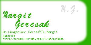 margit gercsak business card